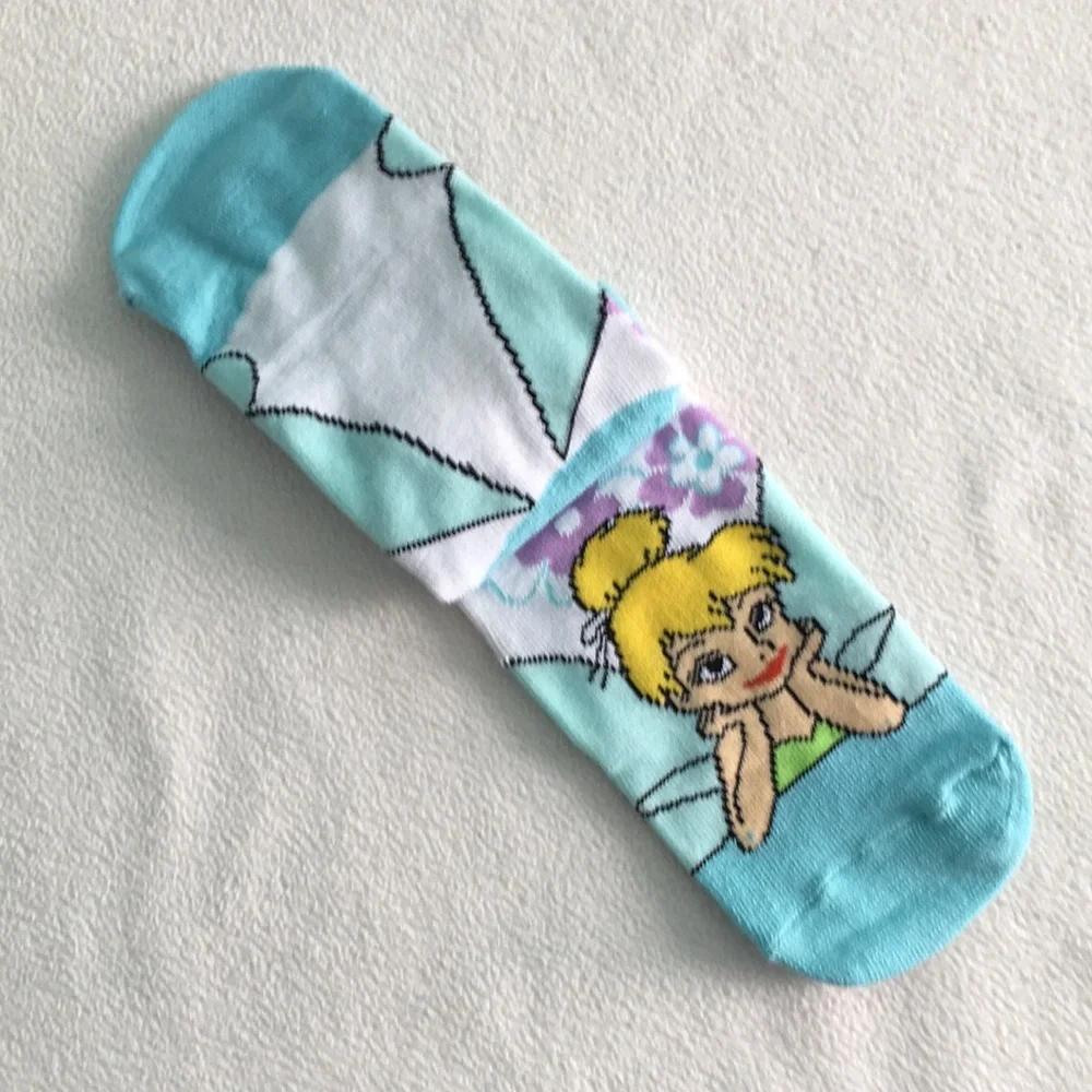 ✨ Blue Disney Fairies Tinker Bell Ankle Socks ✨